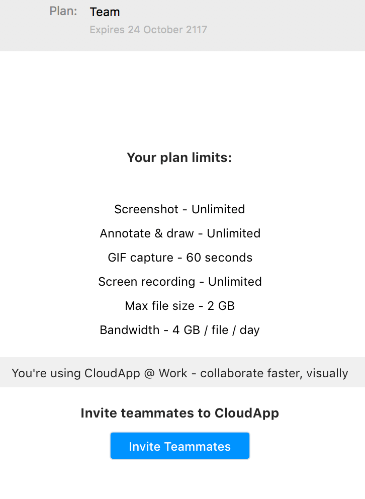 lifetime cloudapp